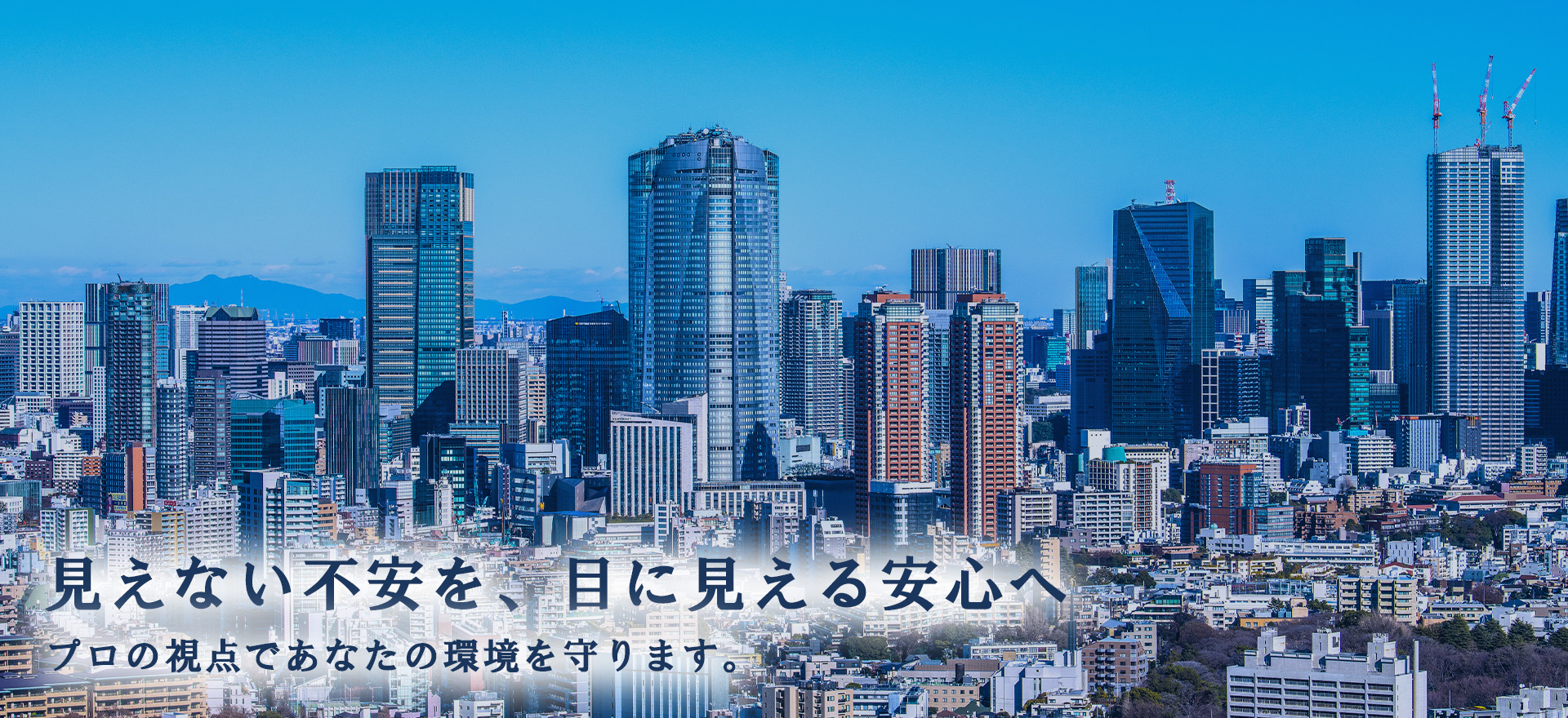 見えない不安を、目に見える安心へ。プロの視点であなたの環境を守ります。